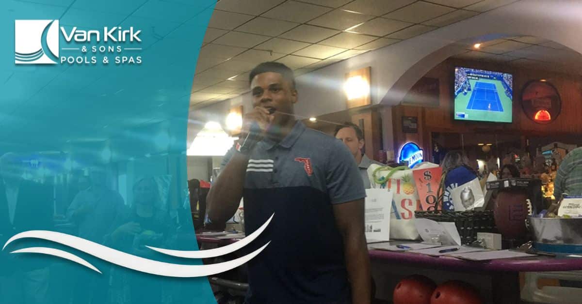 Van Kirk & Sons Pools & Spas sponsors Red Meat Lovers Club event supporting the George Snow Scholarship Fund in Boca Raton