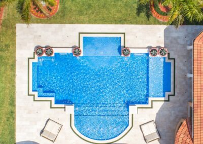 luxury roman style swimming pool
