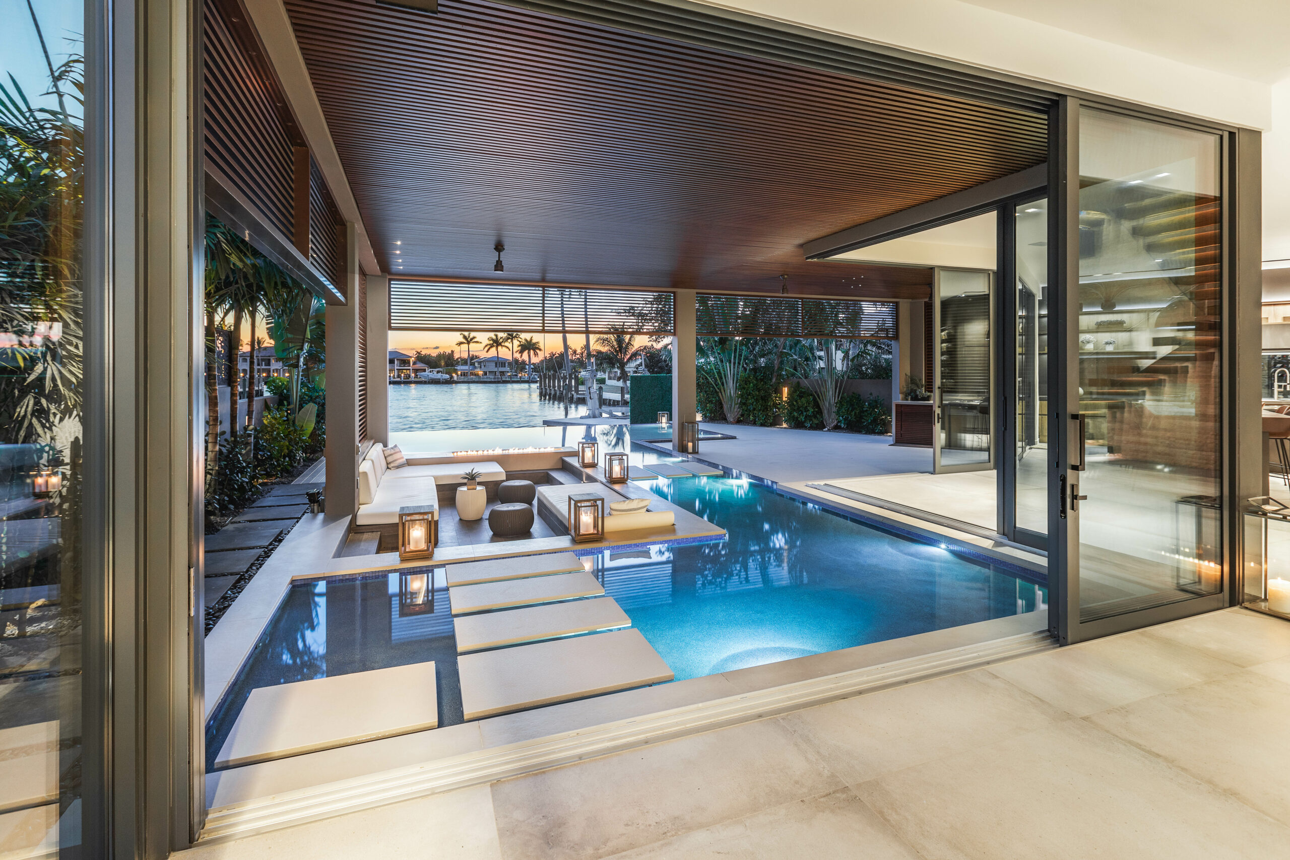 luxury indoor/outdoor pool