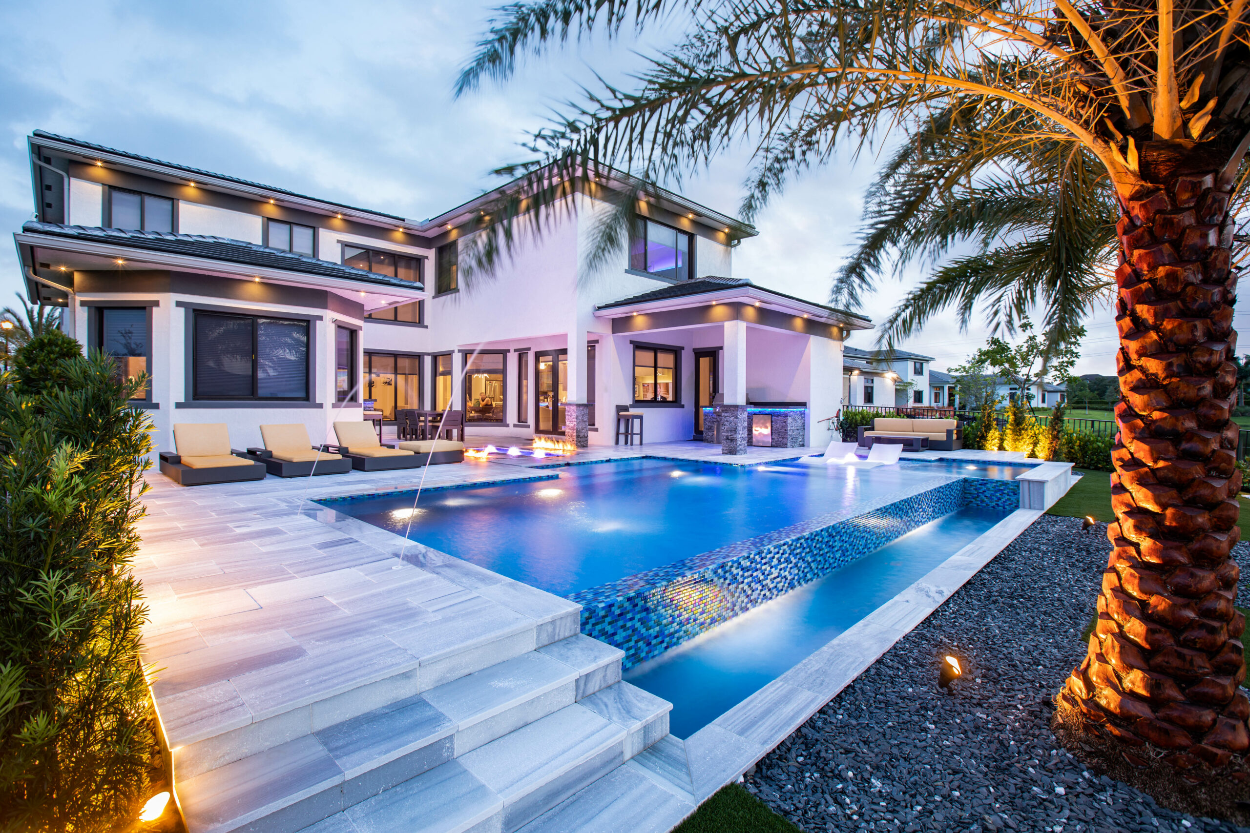 luxury residential infinity pool