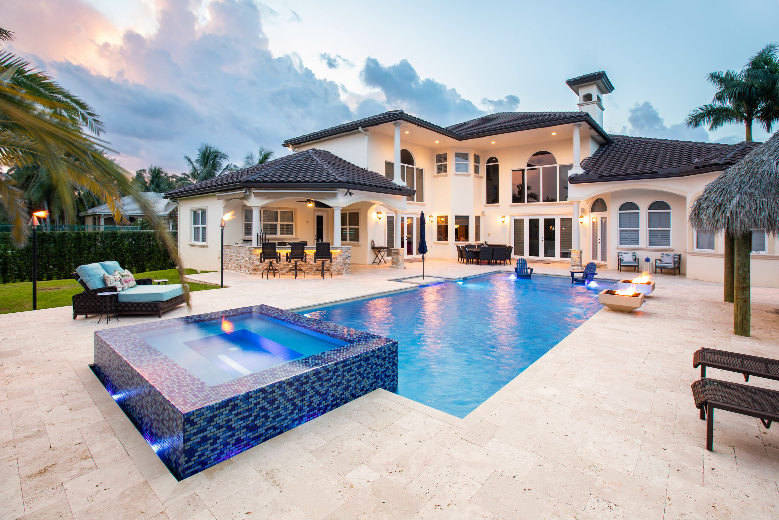 high end contemporary pool