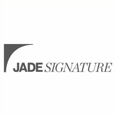 Gray Jade Signature logo with a stylized J design on a white background.