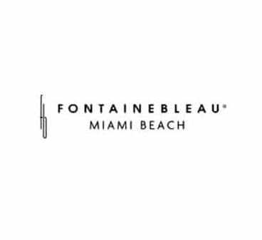 Logo of Fontainebleau Miami Beach, featuring elegant typography on a clean white background.