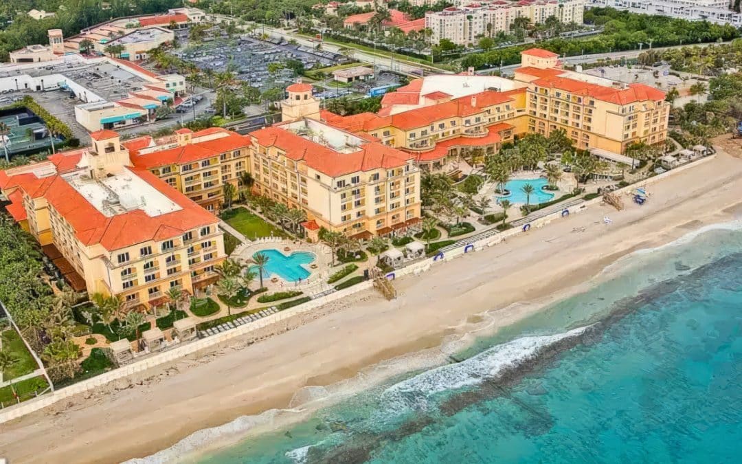 Custom Fountains and Oval Spas at EAU Palm Beach Resort and Spa