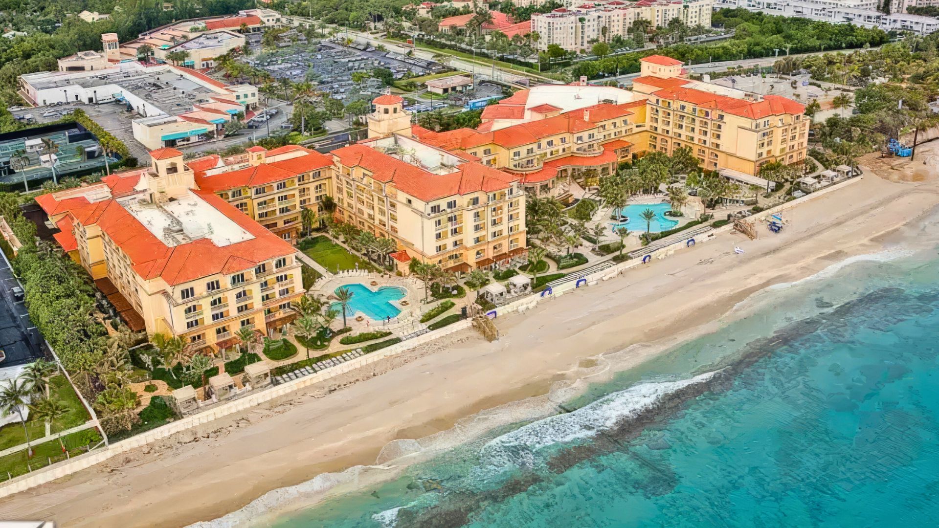 Custom Fountains and Oval Spas at EAU Palm Beach Resort and Spa