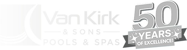 Van-Kirk-Pools-50-Years-of-Excellence-Logo - Van Kirk & Sons Pools & Spas The official Van Kirk & Sons Pools & Spas logo celebrating 50 years of excellence as South Florida's premier pool builder since 1975.