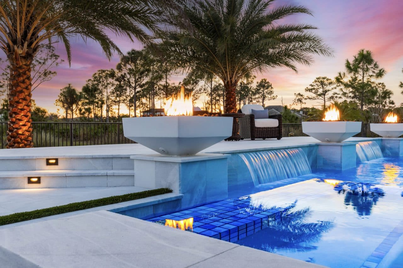 Swimming Pool Rock Waterfalls | Van Kirk Pools | Florida